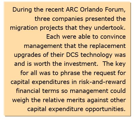 DCS Migrations Justified by Business Case