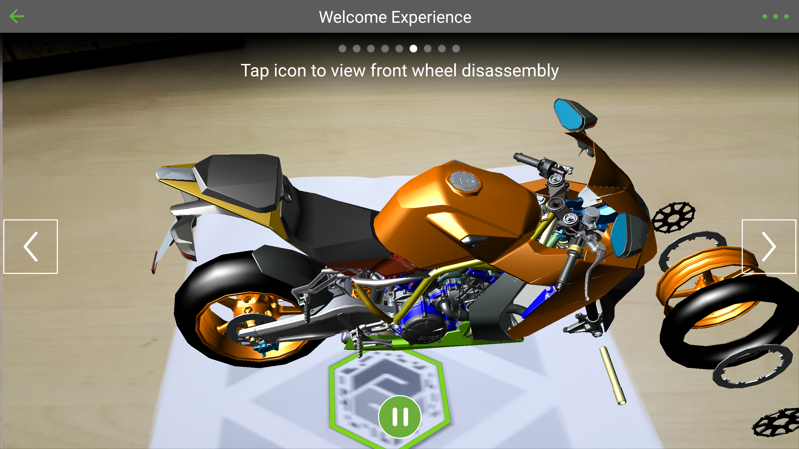 In product service situations, AR experiences can depict disassembly/assembly sequences